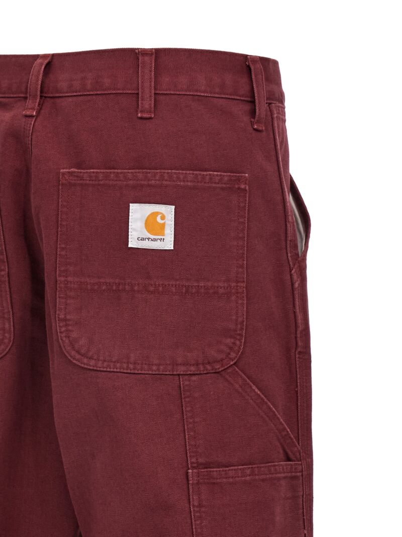 'Single Knee' pants 100% cotton CARHARTT WIP Bordeaux