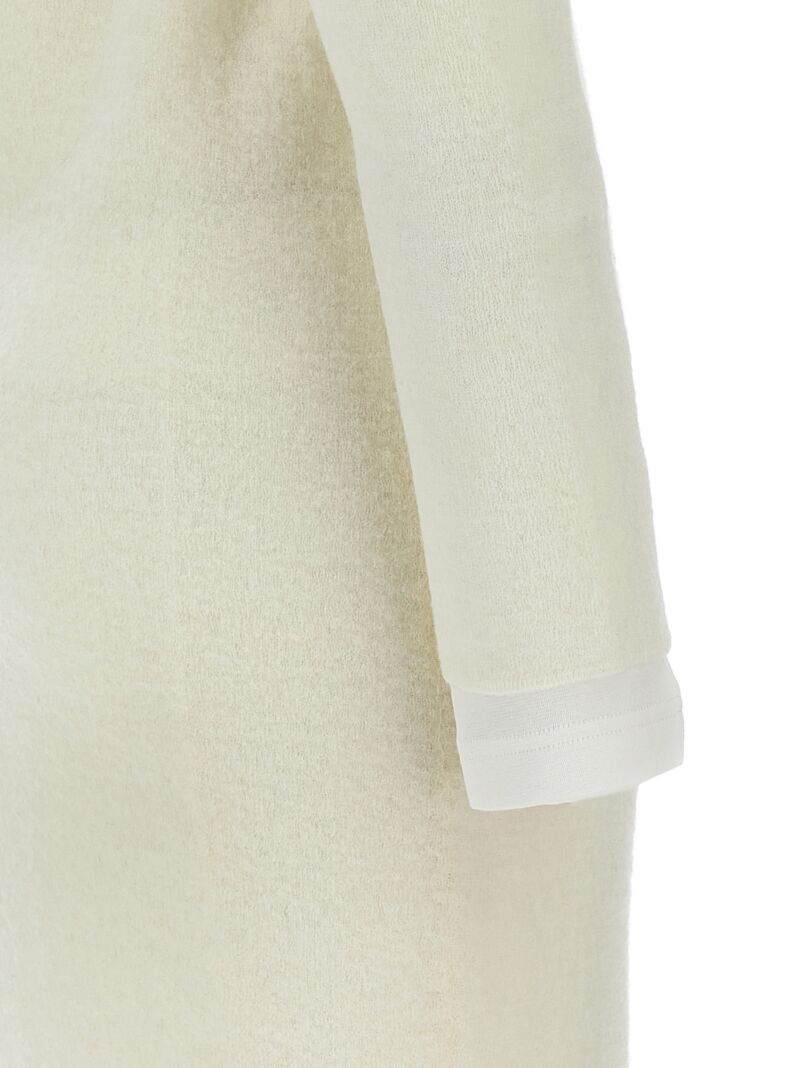 Dress with petticoat 100% wool JIL SANDER White