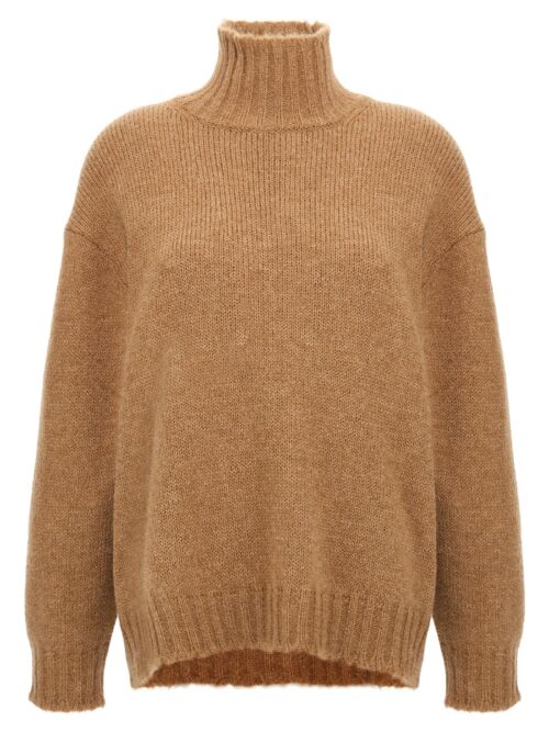 High neck sweater JIL SANDER Beige