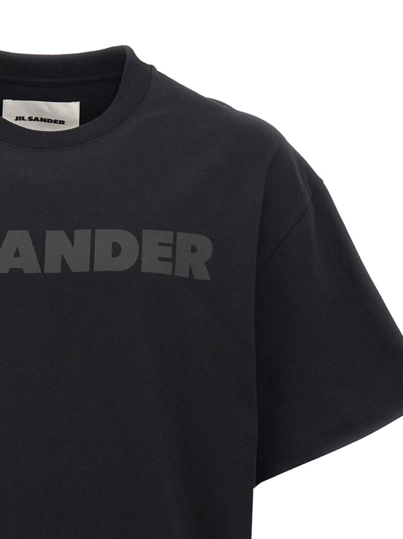 Logo print T-shirt Woman JIL SANDER Black