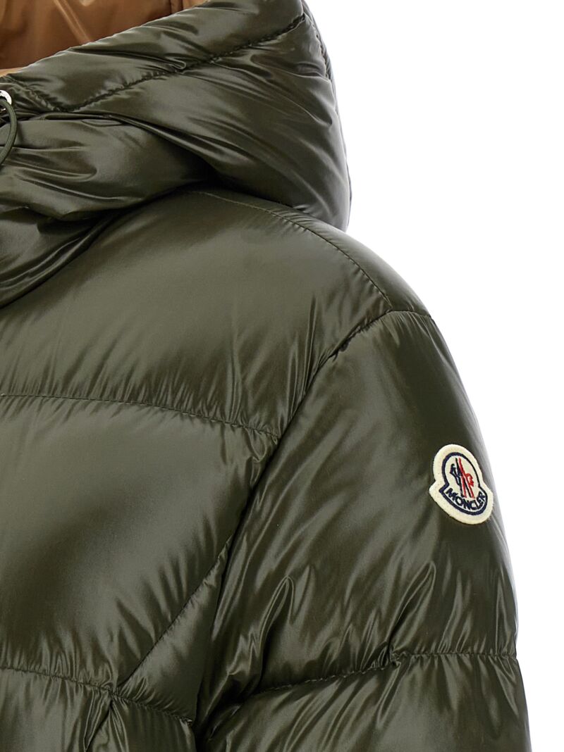 'Bellevue' long down jacket 100% polyamide MONCLER Green