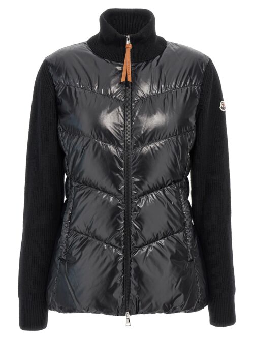 Padded cardigan MONCLER Black