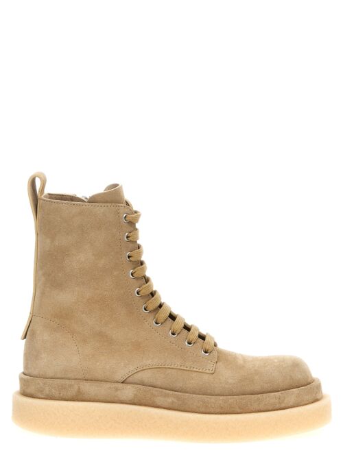 Suede ankle boots JIL SANDER Beige