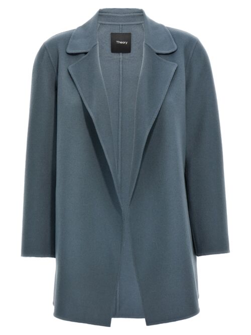 'Clairene New Divide' coat THEORY Light Blue