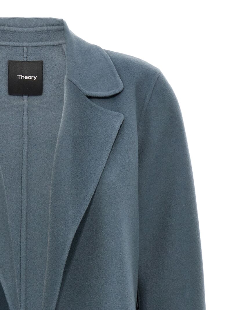 'Clairene New Divide' coat Woman THEORY Light Blue