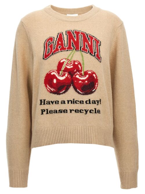 'Cherry' sweater GANNI Beige