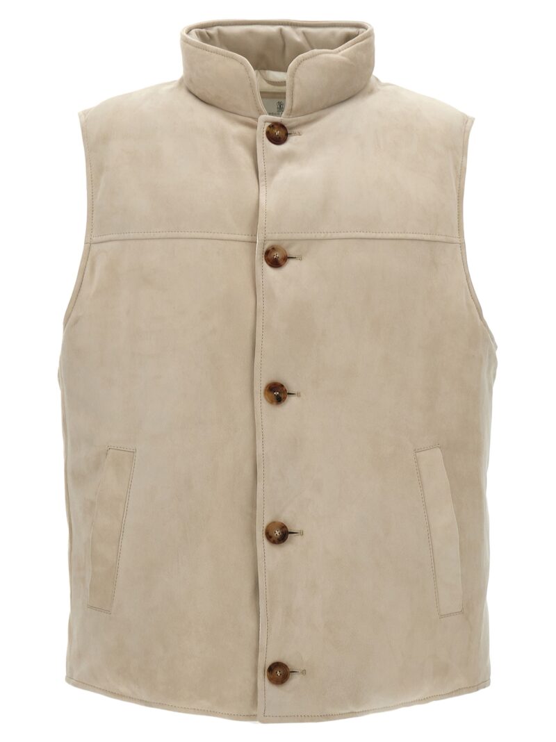 Suede vest BRUNELLO CUCINELLI Gray