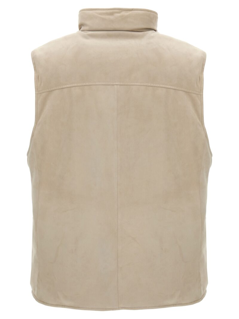 Suede vest M0PCL2013CYX41 BRUNELLO CUCINELLI Gray