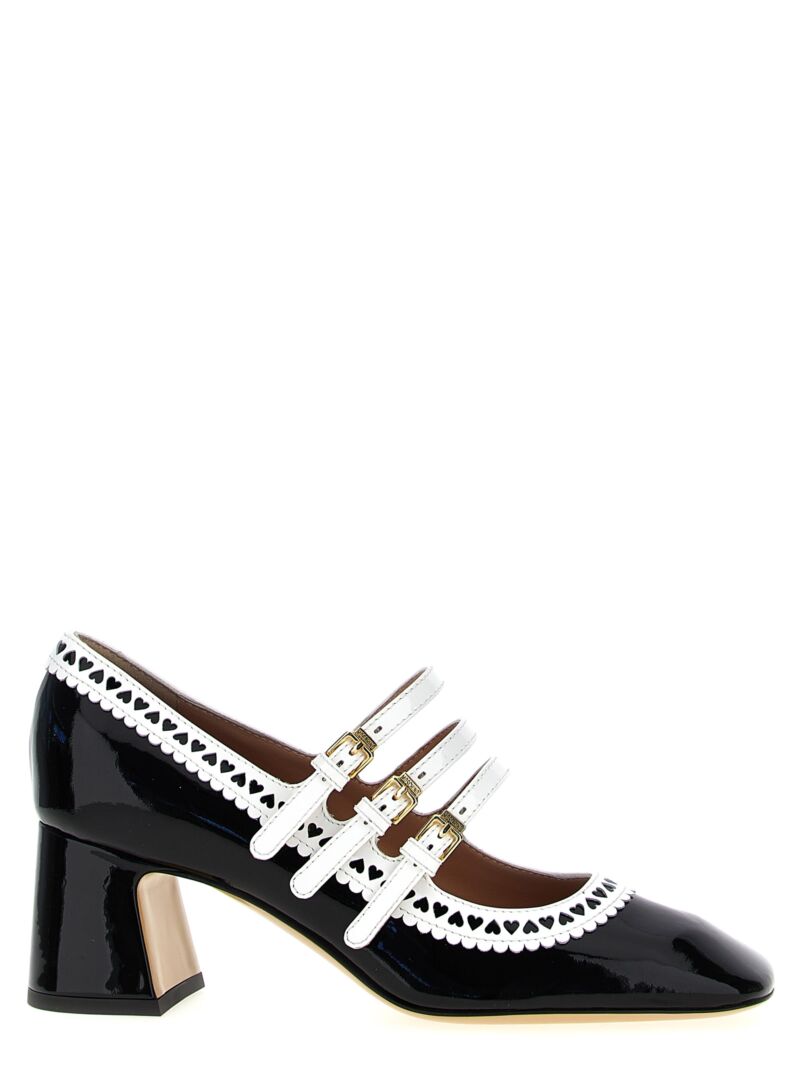 Patent leather pumps MOSCHINO White/Black