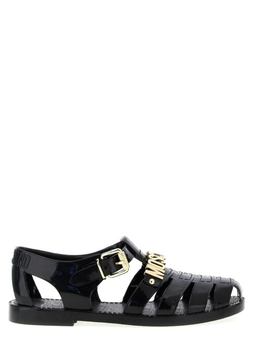 Jelly sandals MOSCHINO Black