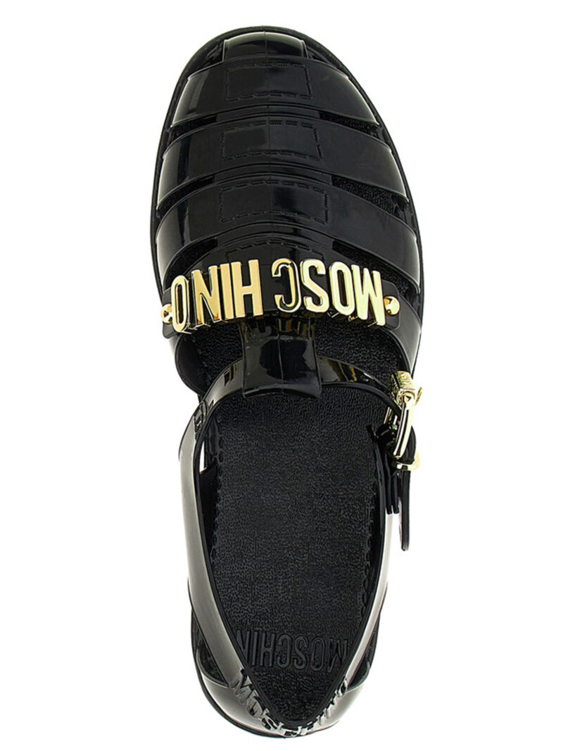 Jelly sandals 100% PVC MOSCHINO Black