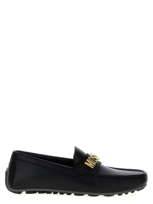 'Lettering' loafers MOSCHINO Black