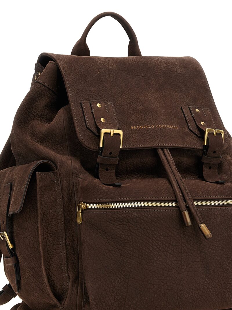 'City' backpack Man BRUNELLO CUCINELLI Brown