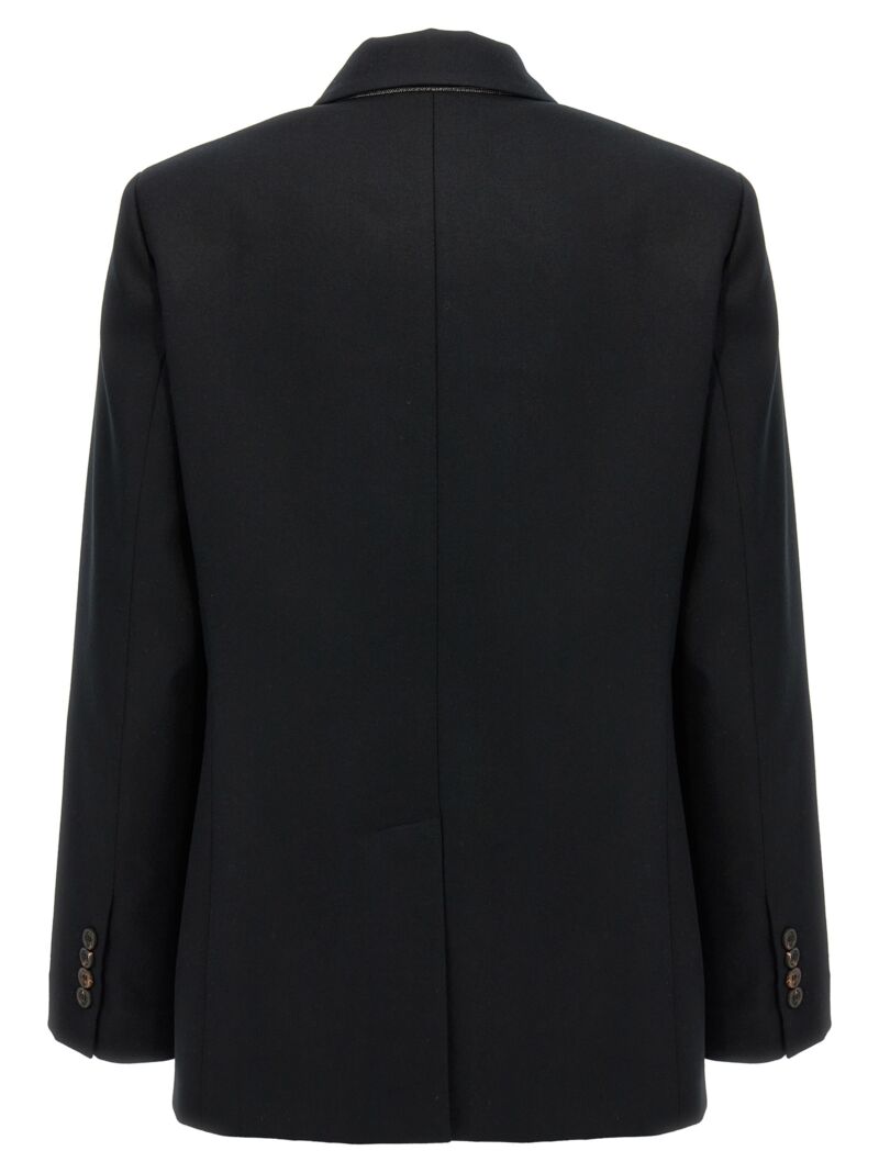 Double-breasted blazer MD5887083C101 BRUNELLO CUCINELLI Black