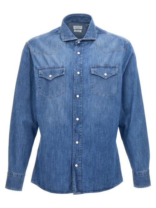 Denim shirt BRUNELLO CUCINELLI Blue