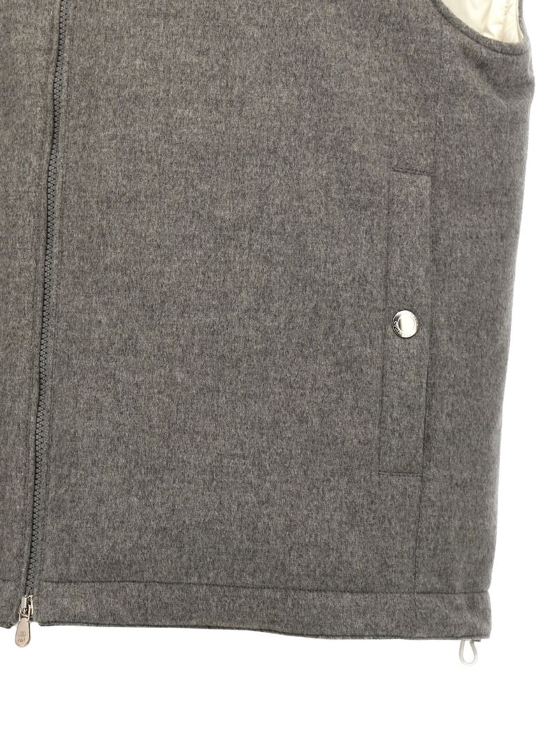 Cashmere vest 100% cashmere BRUNELLO CUCINELLI Gray