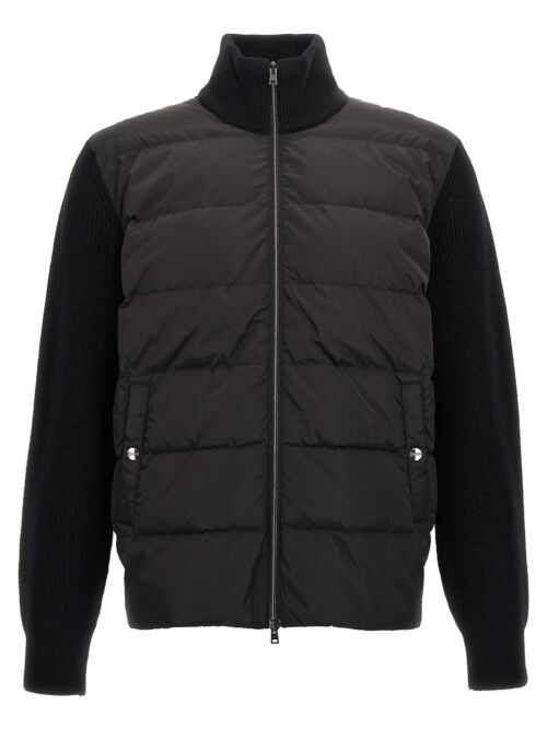 Two-material puffer jacket HERNO Black