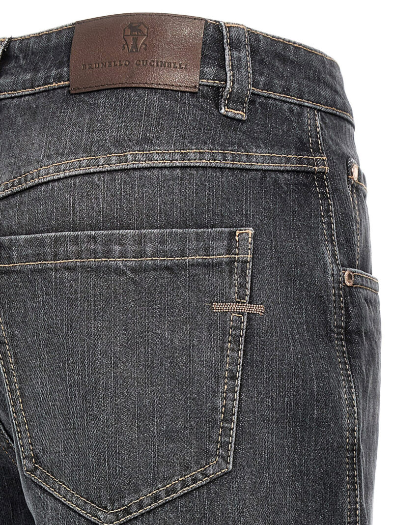 'Monile' jeans 100% cotton BRUNELLO CUCINELLI Gray