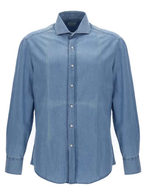 Chambray shirt BRUNELLO CUCINELLI Light Blue