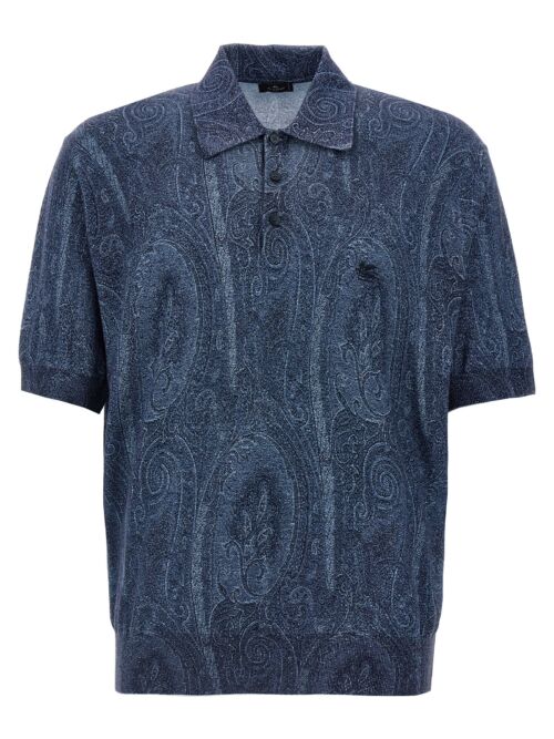 'Paisley' polo shirt ETRO Blue