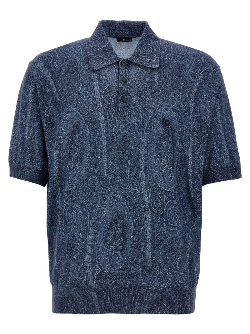 'Paisley' polo shirt ETRO Blue