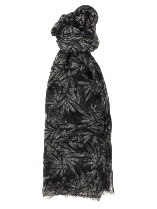 Printed cashmere scarf BRUNELLO CUCINELLI Gray