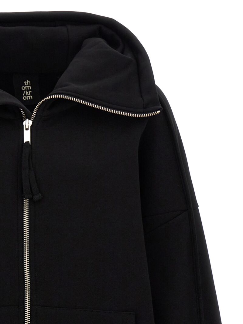 Cotton hoodie Man THOM KROM Black