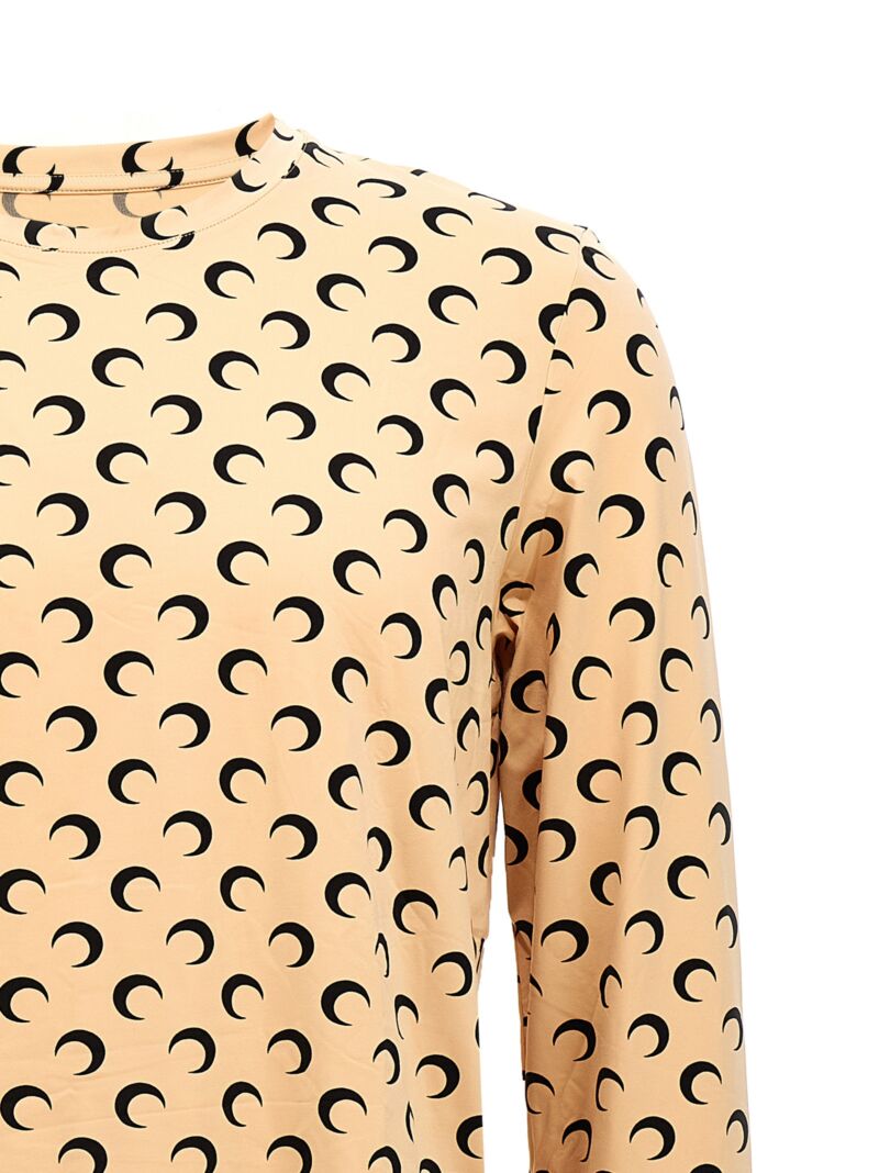 'Moon Printed Jersey' top Man MARINE SERRE Beige