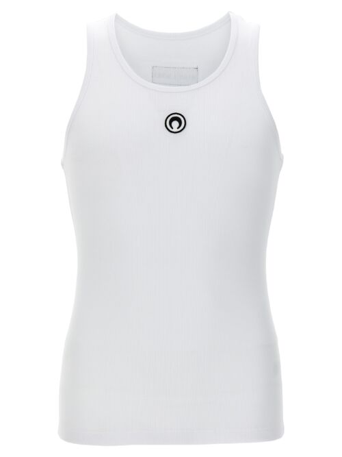 'Moon Logo' tank top MARINE SERRE White