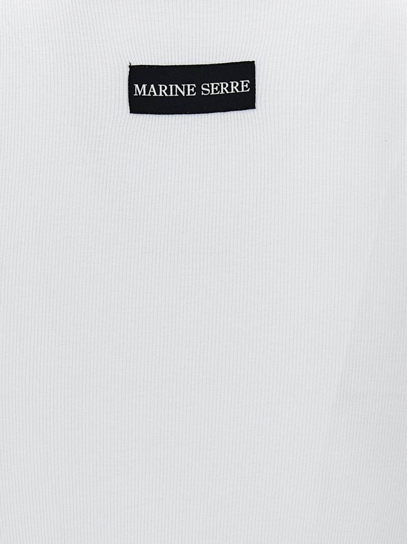 'Moon Logo' tank top 100% cotton MARINE SERRE White