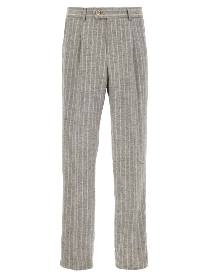 Pinstripe pants BRUNELLO CUCINELLI Gray