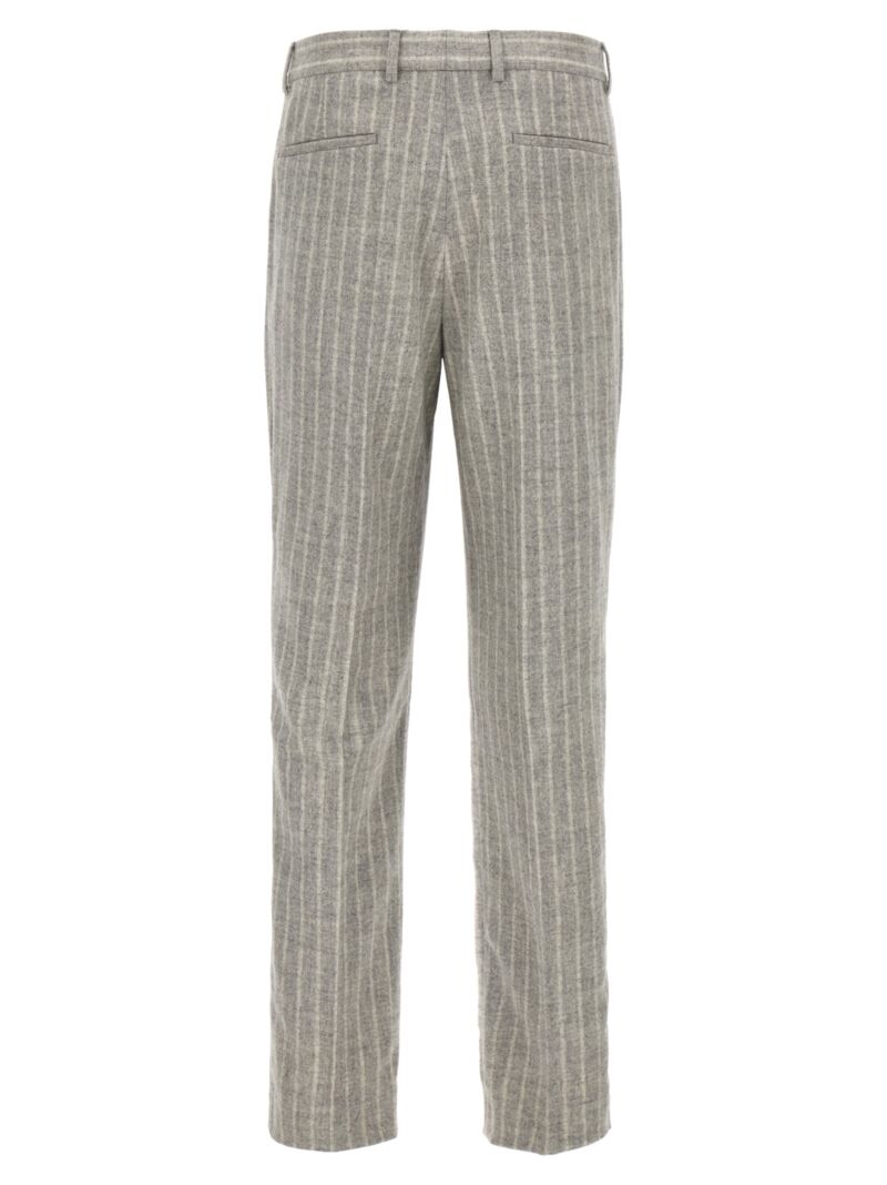 Pinstripe pants MY457L00HC003 BRUNELLO CUCINELLI Gray