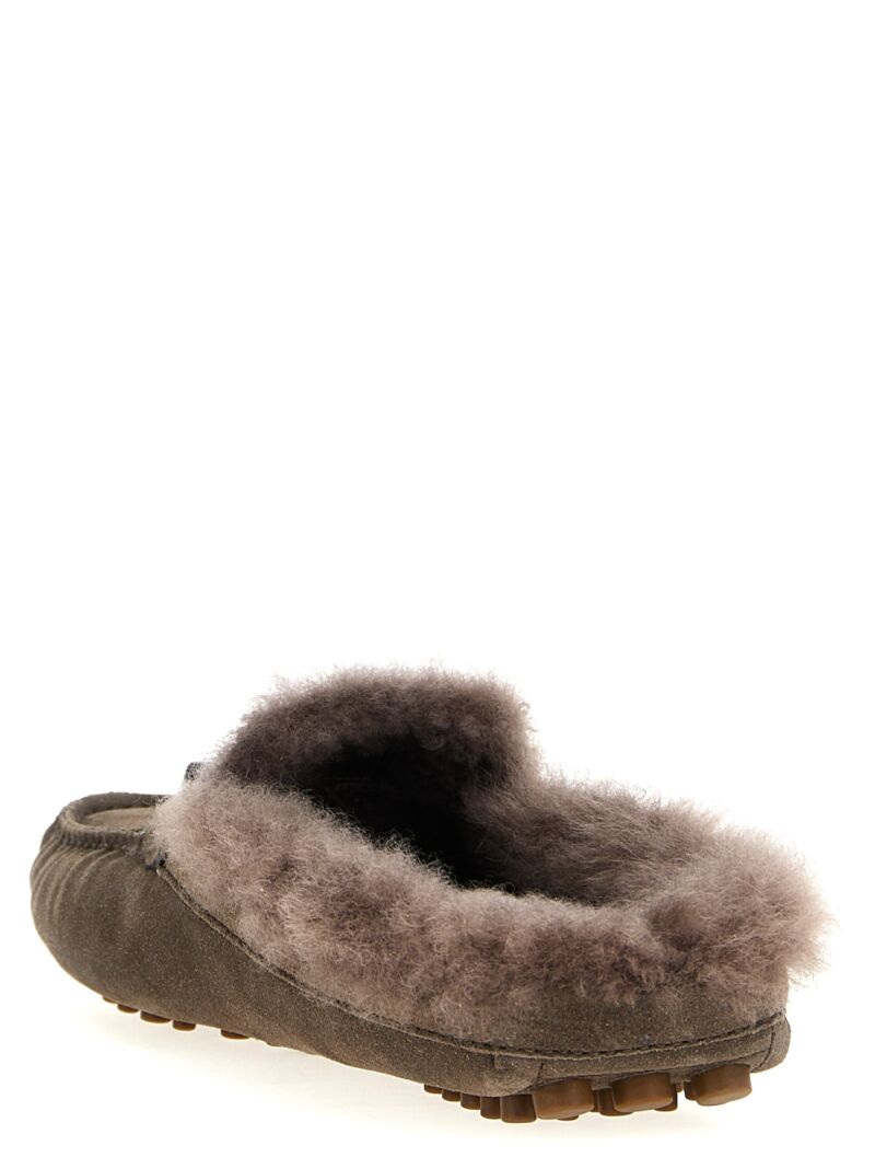 Suede fur loafers Woman BRUNELLO CUCINELLI Brown