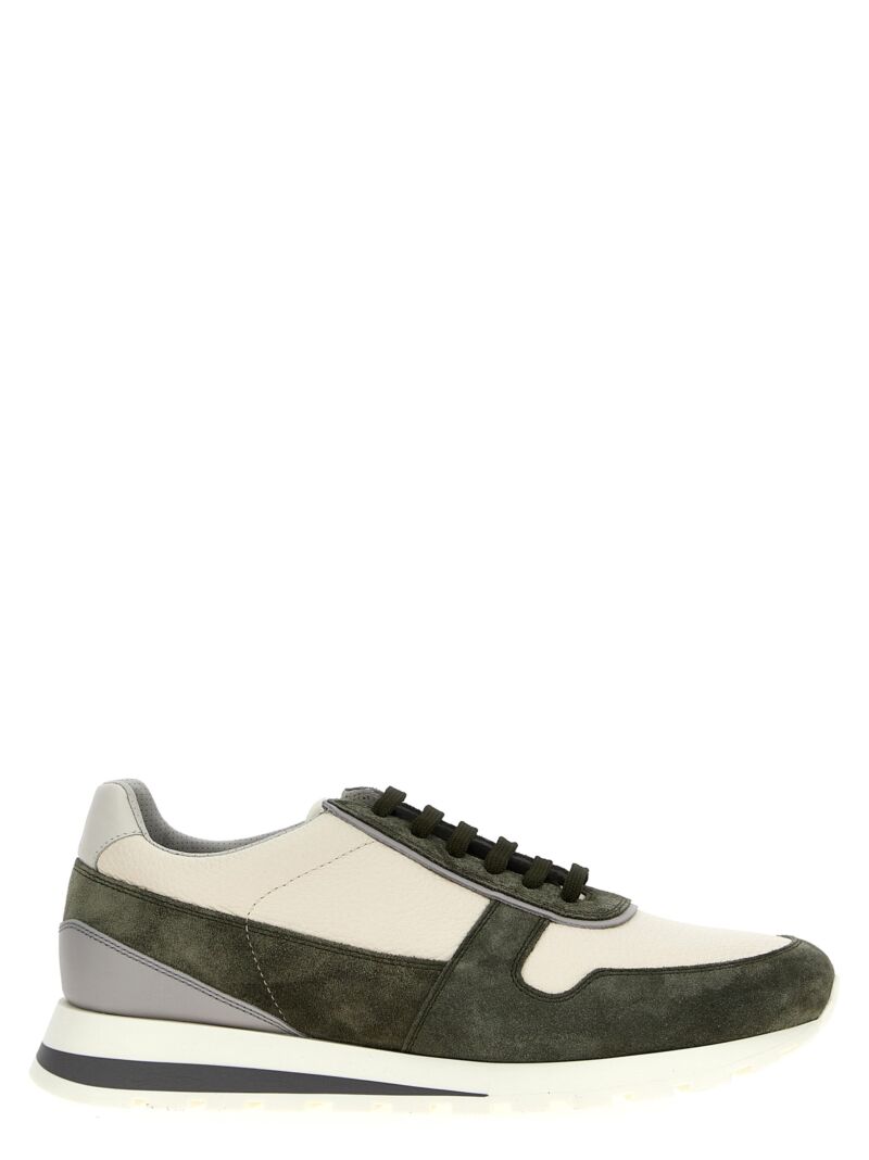 Suede leather sneakers BRUNELLO CUCINELLI Multicolor