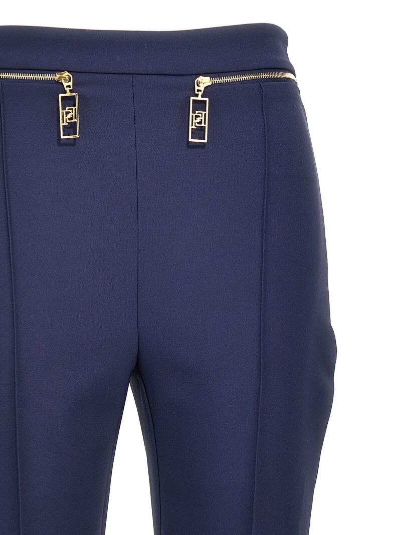 Double zip pants Woman ELISABETTA FRANCHI Blue