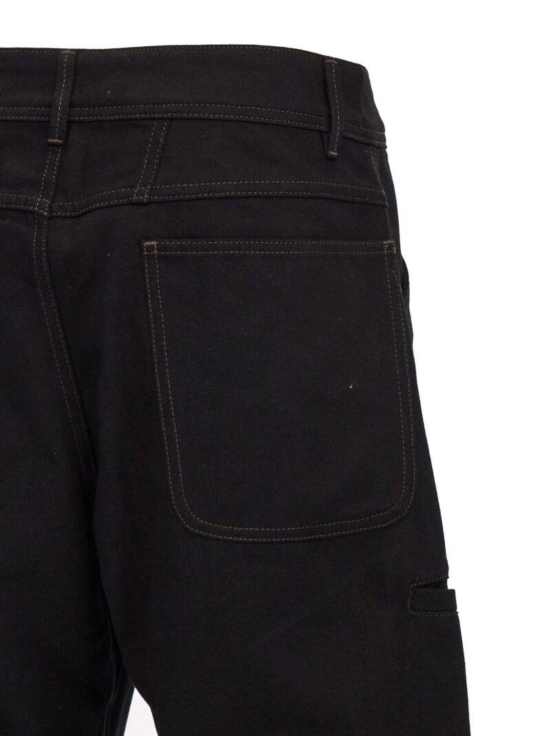 'Twisted Workwear' pant 100% cotton LEMAIRE Black