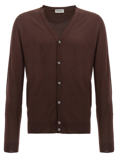 'Petworth' cardigan JOHN SMEDLEY Brown