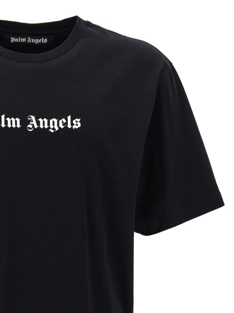 'Classic Logo' T-shirt Man PALM ANGELS White/Black