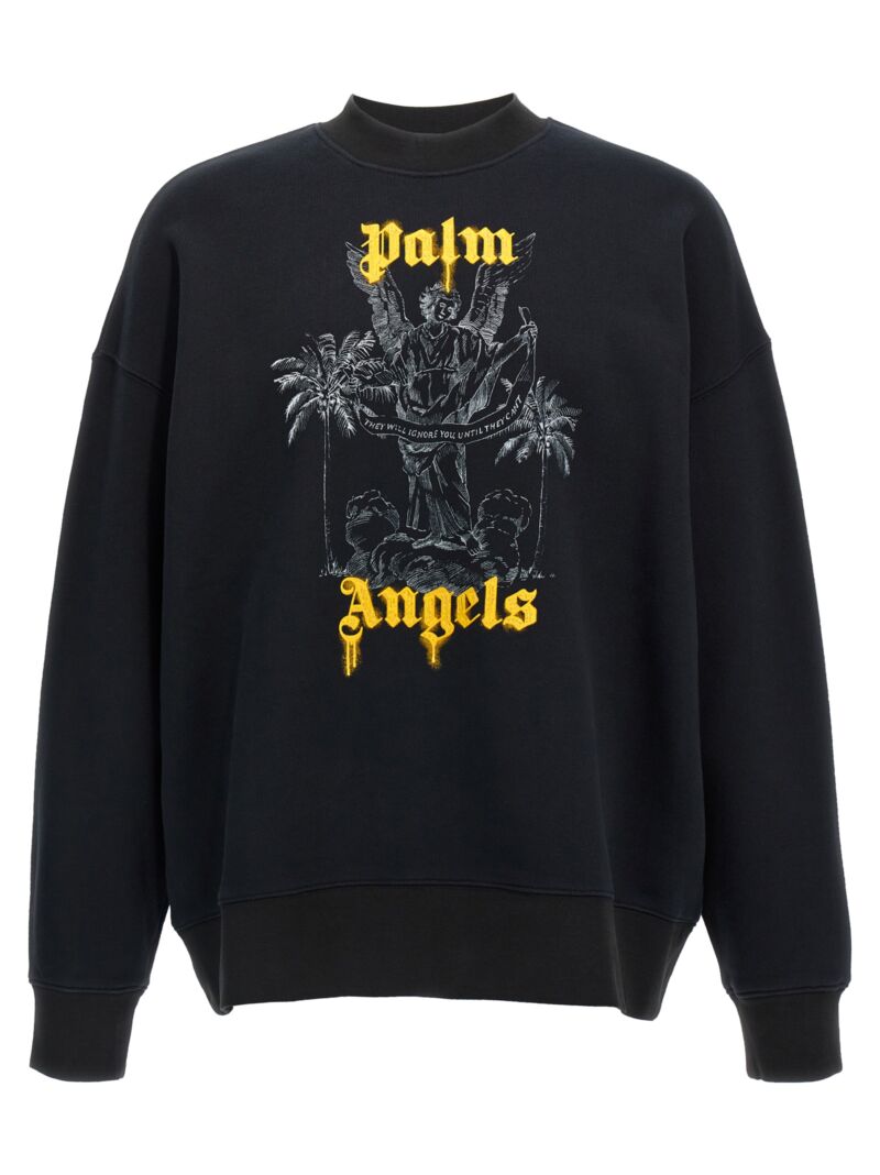 'Palms Pencil' sweatshirt PALM ANGELS Black