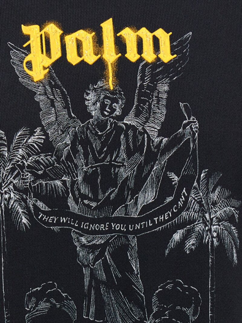 'Palms Pencil' sweatshirt 100% cotton PALM ANGELS Black