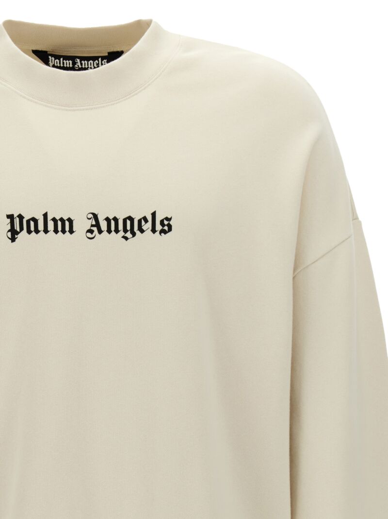 'Classic Logo' sweatshirt Man PALM ANGELS White/Black