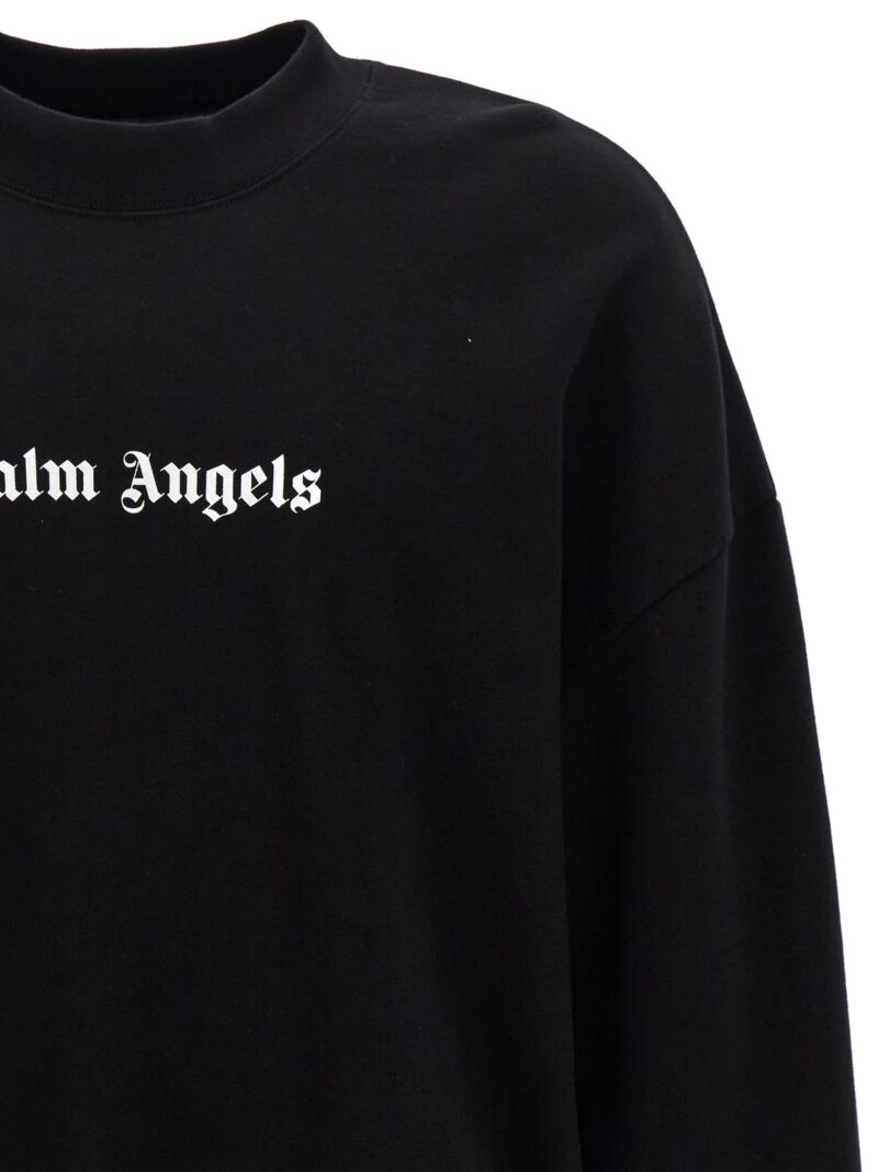 'Classic Logo' sweatshirt Man PALM ANGELS White/Black