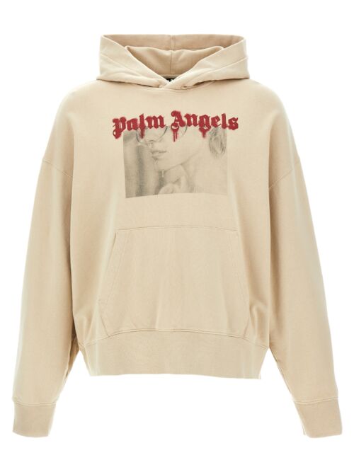 'Portrait Pencil' hoodie PALM ANGELS Beige