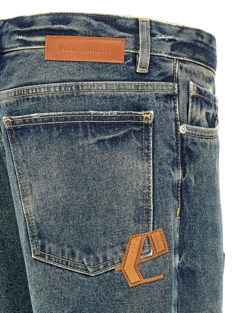 'Patch Logo' jeans  PALM ANGELS Blue