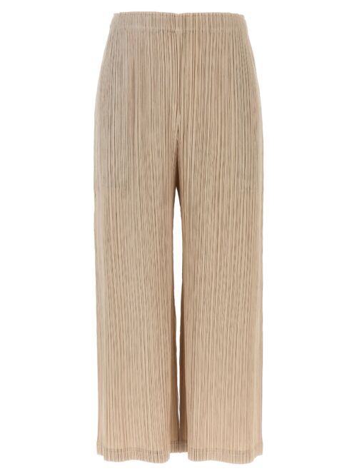 'Thicker Bottoms' pants PLEATS PLEASE ISSEY MIYAKE Beige