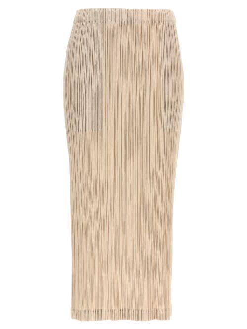 'Thicker Bottoms' skirt PLEATS PLEASE ISSEY MIYAKE Beige