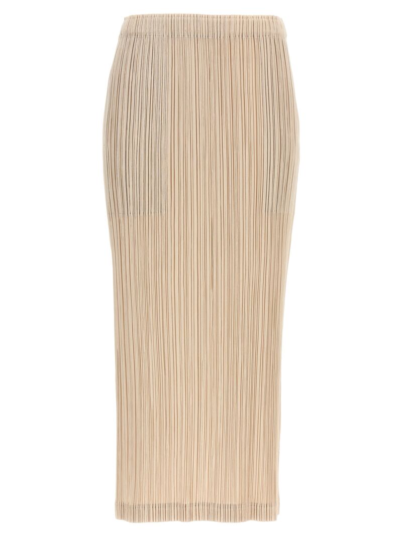 'Thicker Bottoms' skirt PLEATS PLEASE ISSEY MIYAKE Beige