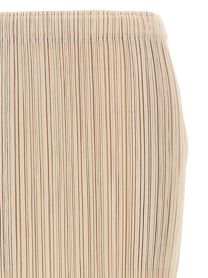 'Thicker Bottoms' skirt Woman PLEATS PLEASE ISSEY MIYAKE Beige