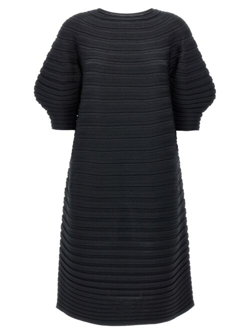 'Mushroom Knit' dress PLEATS PLEASE ISSEY MIYAKE Black