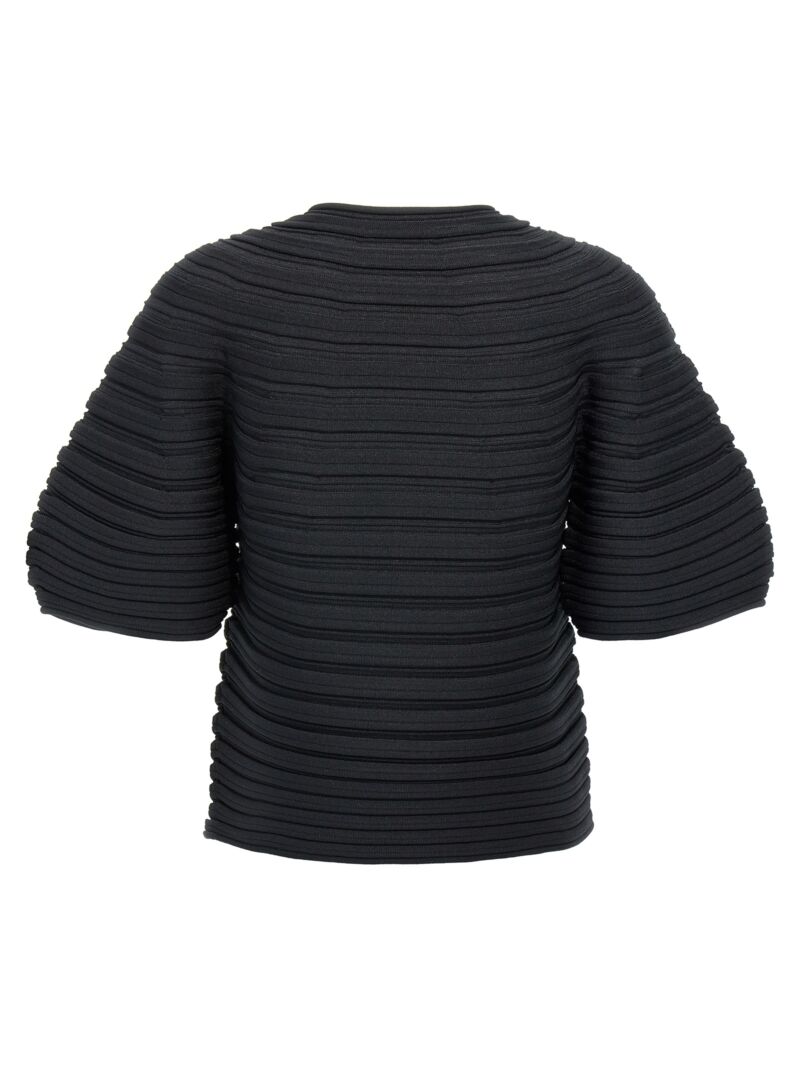 'Mushroom Knit' T-shirt PP48KK77115 PLEATS PLEASE ISSEY MIYAKE Black